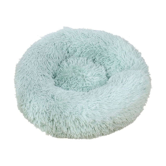 Floofi Pet Bed Round Plush (80cm Apple Green) - One Oasis