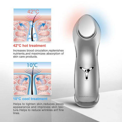 TOUCHBeauty Hot/Cool Sonic Vibration Facial & Eye Massager - One Oasis