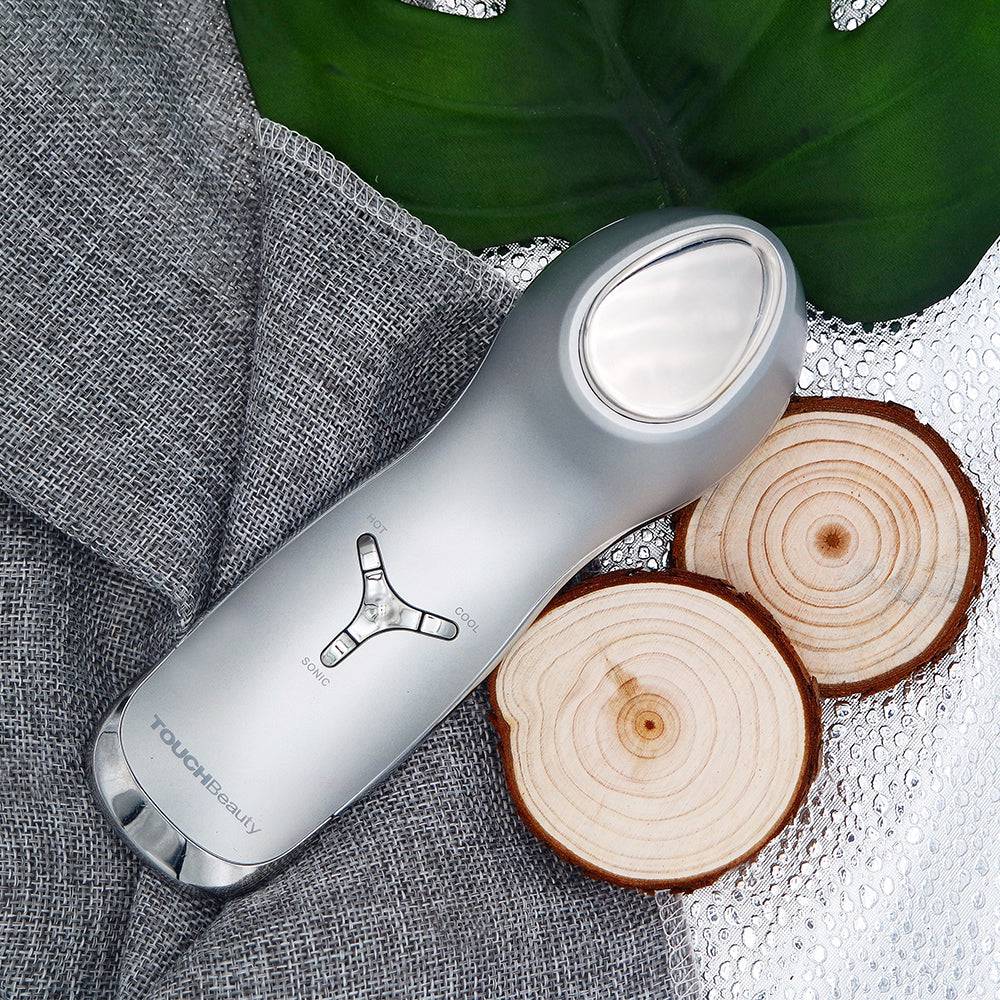 TOUCHBeauty Hot/Cool Sonic Vibration Facial & Eye Massager - One Oasis