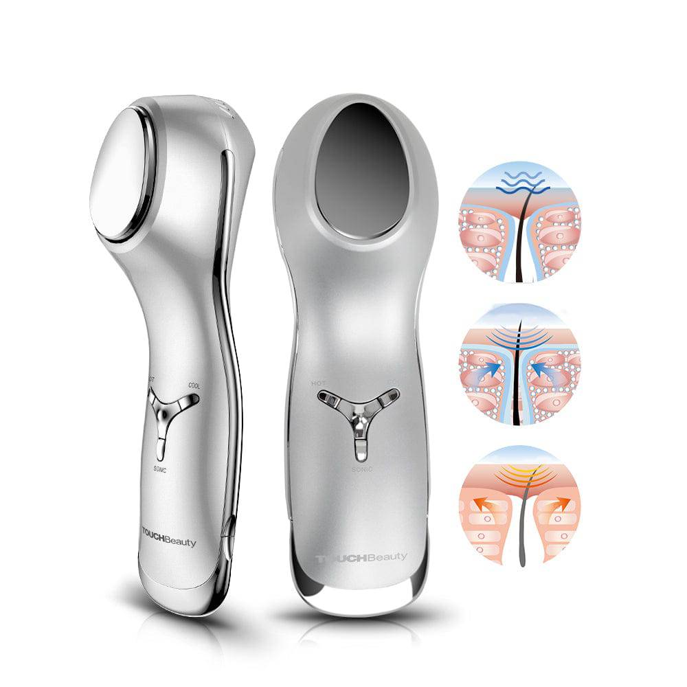 TOUCHBeauty Hot/Cool Sonic Vibration Facial & Eye Massager - One Oasis