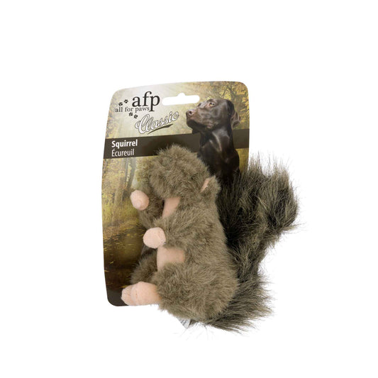 Dog Plush Toy - Squirrel Squeaky Interactive Small Life Like Pet Puppy Play - One Oasis