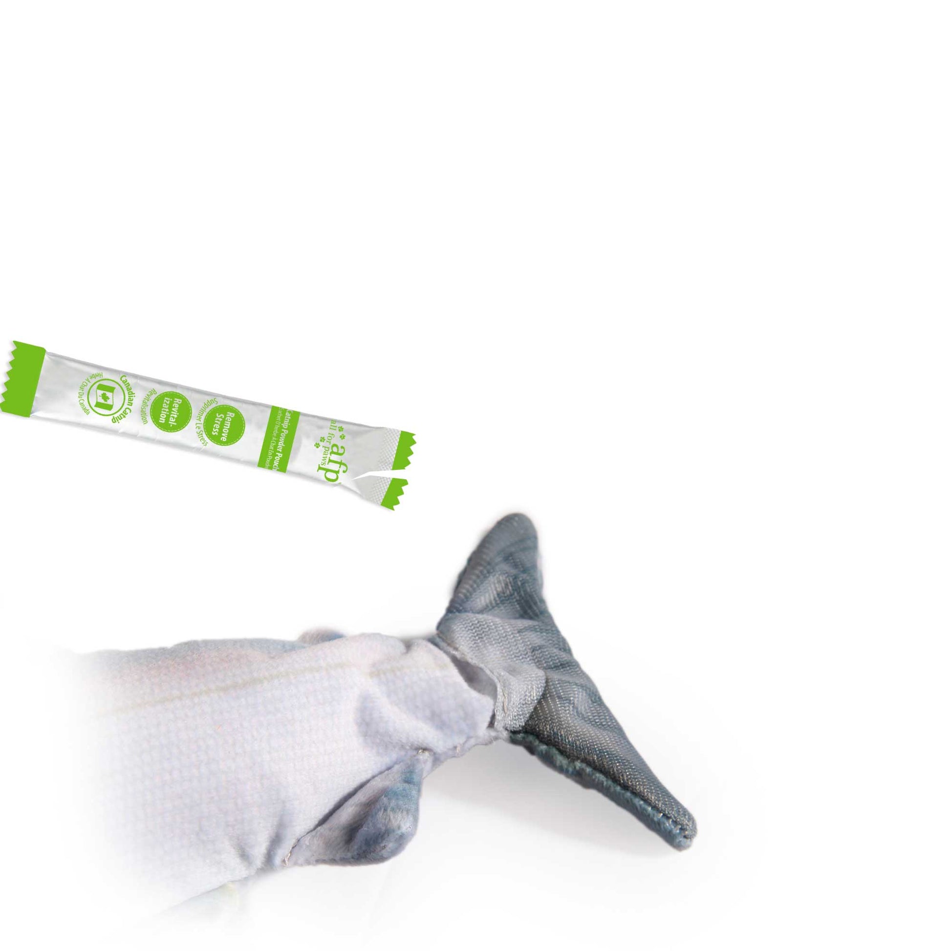 Jittering Sardine Cat Toy Flopping Dancing Fish + Catnip Silvervine Electric USB - One Oasis