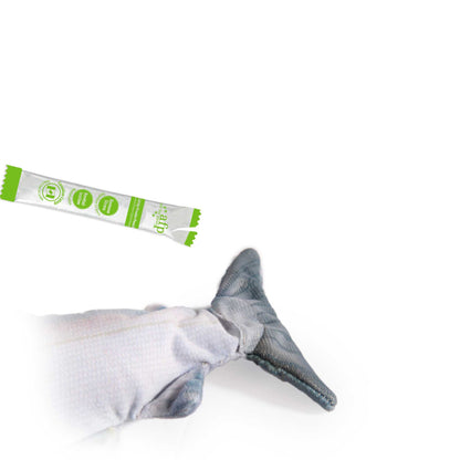 Jittering Sardine Cat Toy Flopping Dancing Fish + Catnip Silvervine Electric USB - One Oasis
