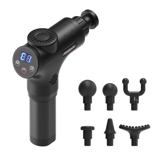 Rechargeable Percussion Massage Gun - Handheld - 6 Heads - One Oasis