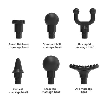 Rechargeable Percussion Massage Gun - Handheld - 6 Heads - One Oasis