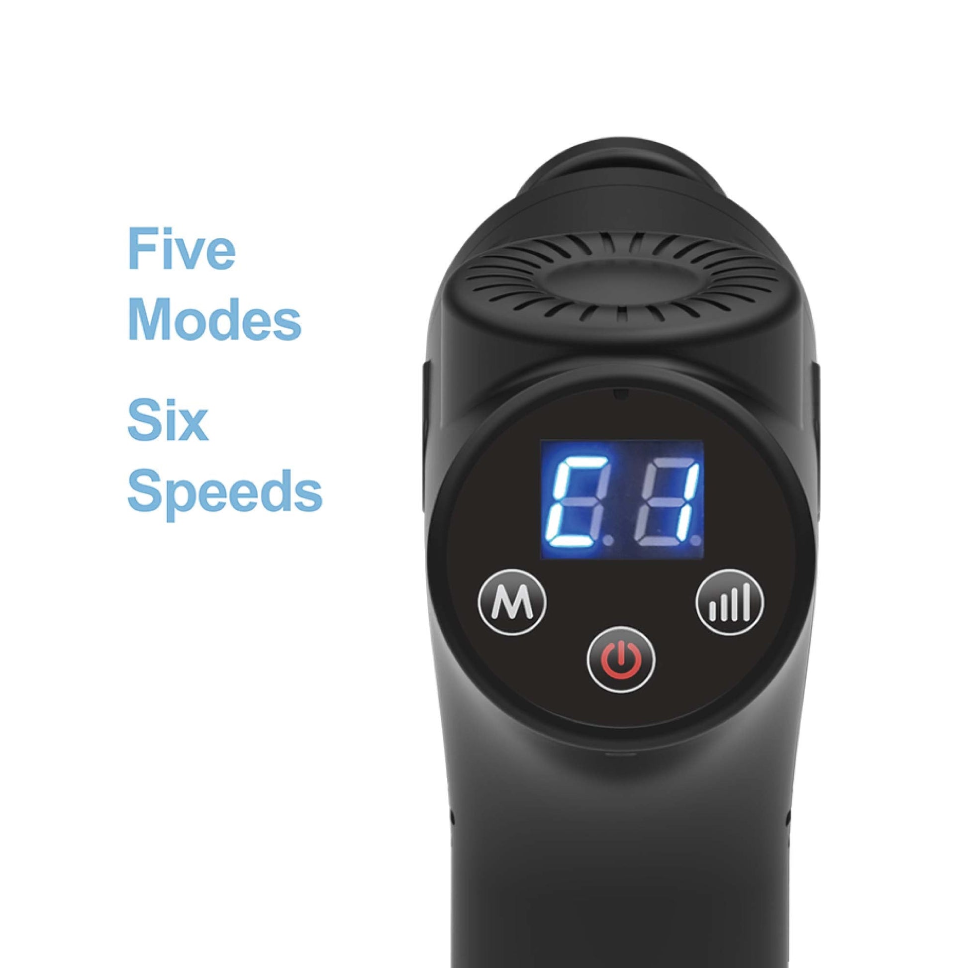 Rechargeable Percussion Massage Gun - Handheld - 6 Heads - One Oasis