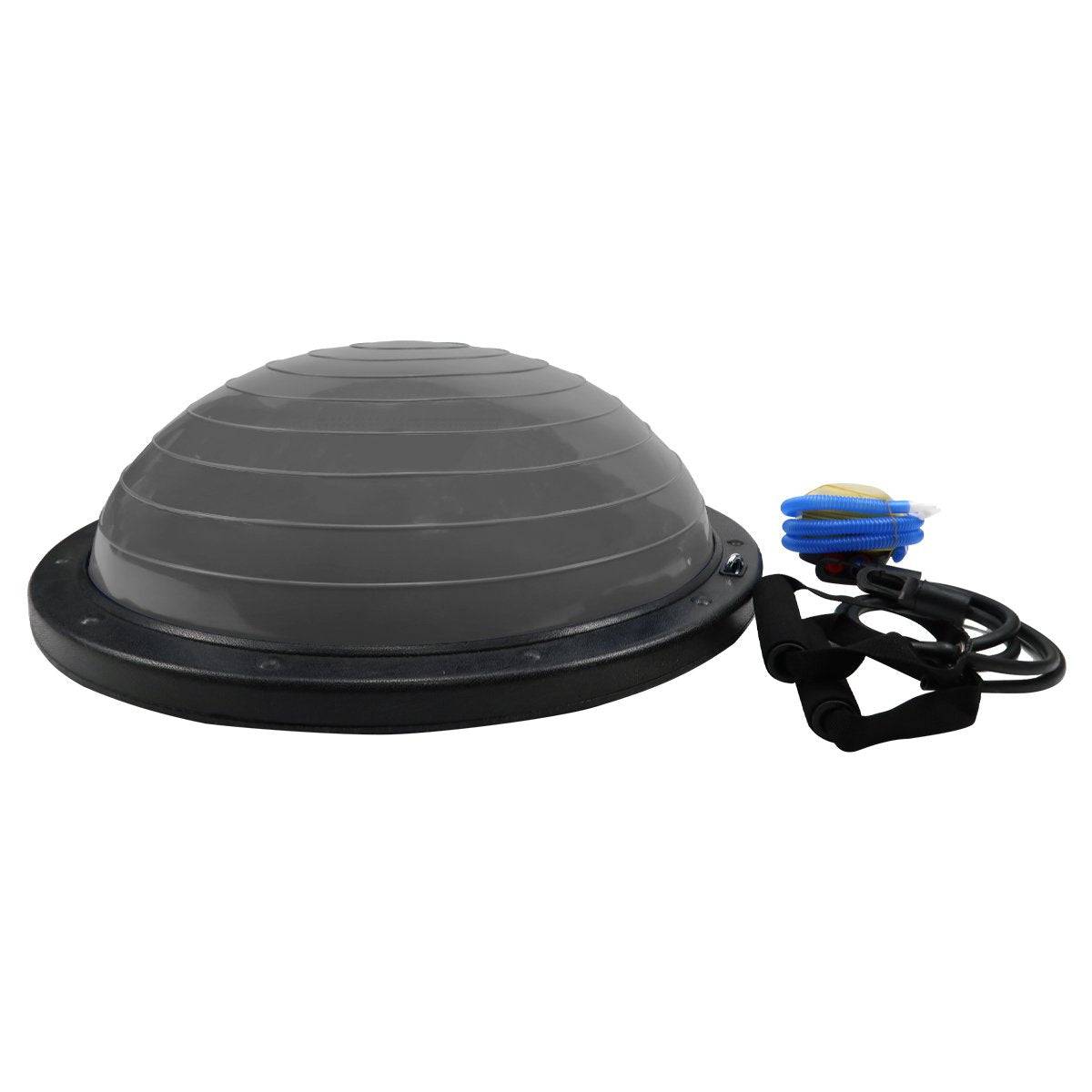 Powertrain Fitness Yoga Ball Home Gym Workout Balance Trainer Grey - One Oasis
