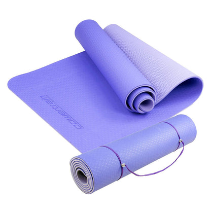 Powertrain TPE Pilates Exercise Yoga Mat 8mm - Light Purple - One Oasis