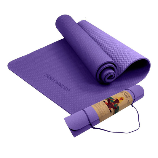 Powertrain Eco-friendly Dual Layer 6mm Yoga Mat - Lilac - One Oasis