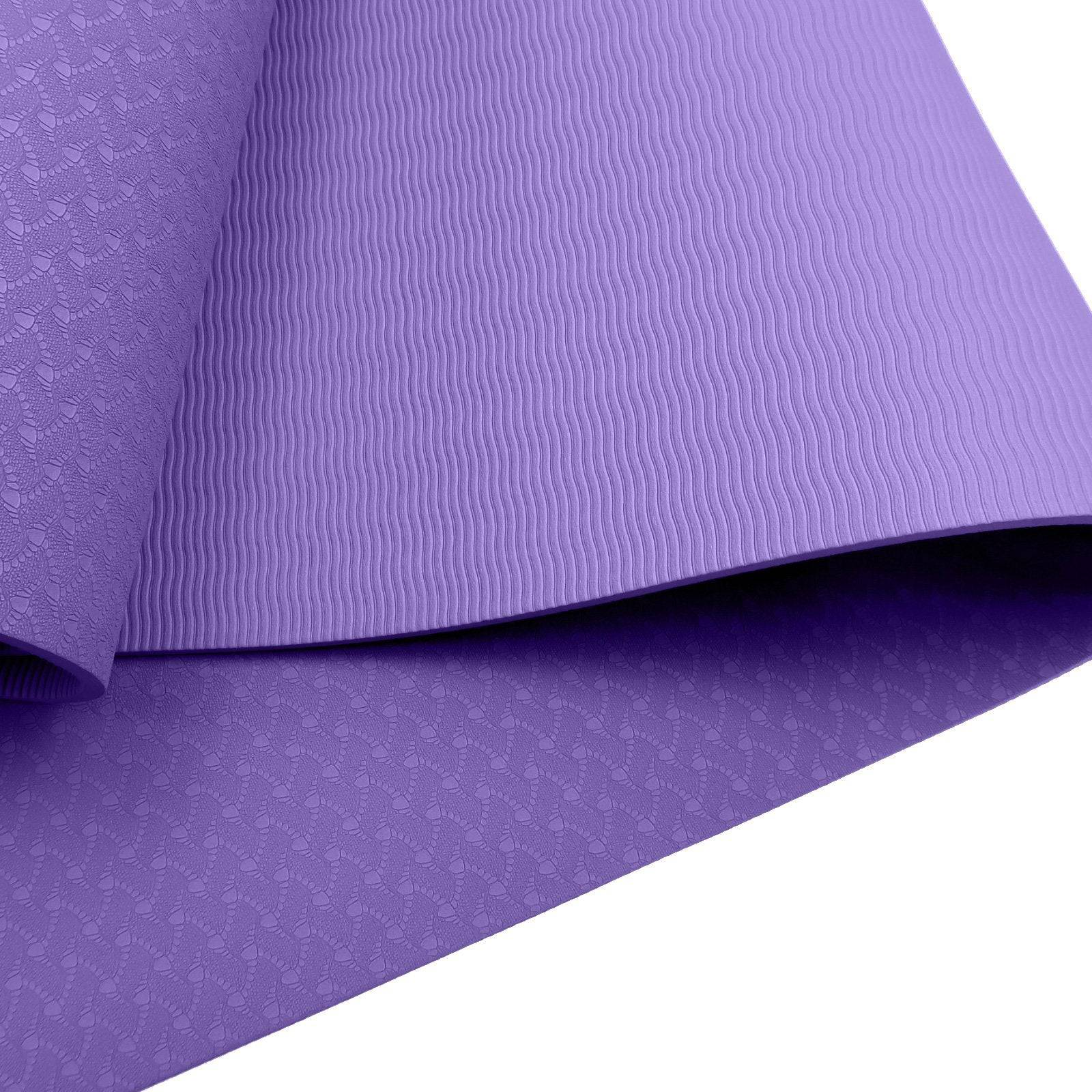 Powertrain Eco-friendly Dual Layer 6mm Yoga Mat - Lilac - One Oasis