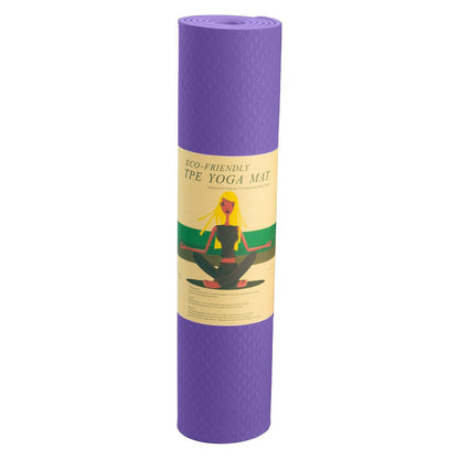 Powertrain Eco-friendly Dual Layer 6mm Yoga Mat - Lilac - One Oasis