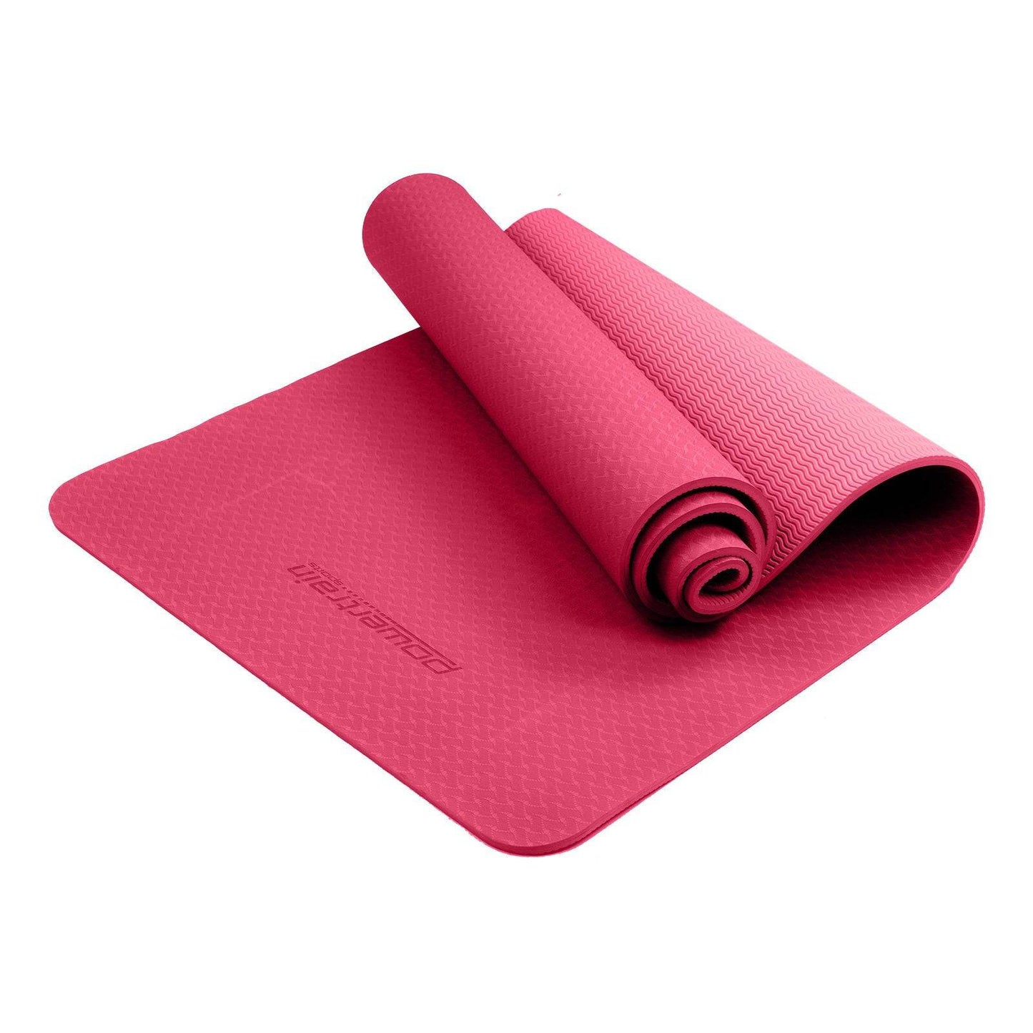 Powertrain Eco-friendly Dual Layer 6mm Yoga Mat- Pink - One Oasis
