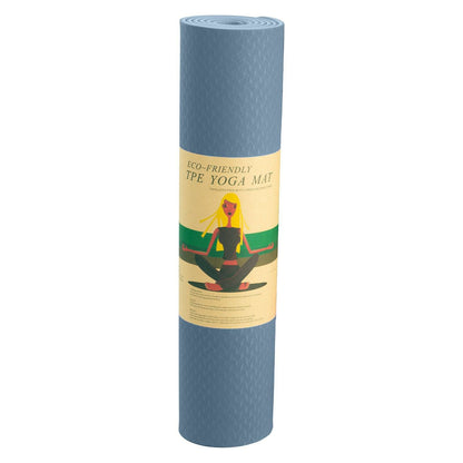 Powertrain Eco-friendly Dual Layer 6mm Yoga Mat - Sky Blue - One Oasis