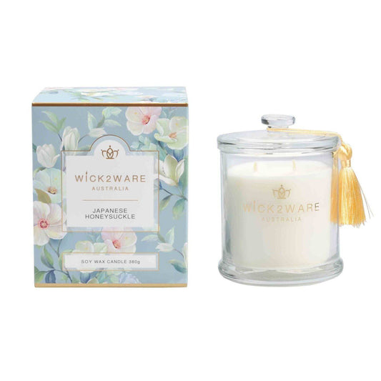 Wick2Ware Australia Scented Candle Japanese Honeysuckle380g/14.1 OZ - One Oasis