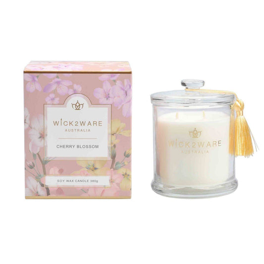 Wick2Ware Australia Scented Candle Cherry Blossom 380g/14.1 OZ - One Oasis