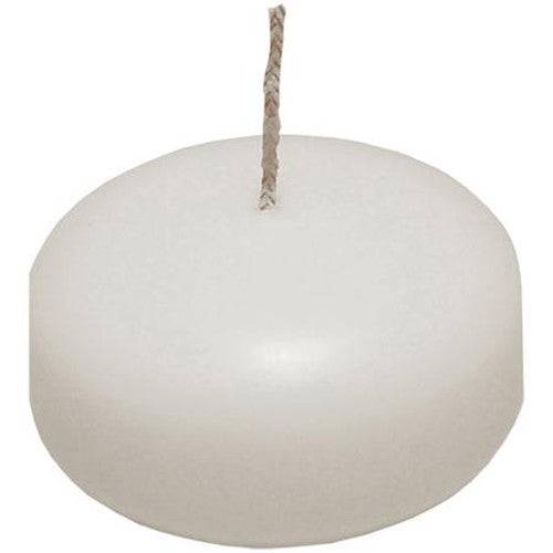 50 Pack of 6 Hour White Floating Candles - 5.8cm diameter - wedding party decoration - One Oasis