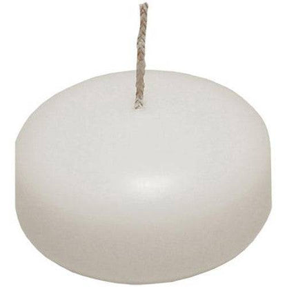 50 Pack of 4 Hour White Floating Candles - 4cm diameter - wedding party decoration - One Oasis