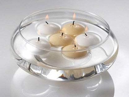50 Pack of 4 Hour White Floating Candles - 4cm diameter - wedding party decoration - One Oasis