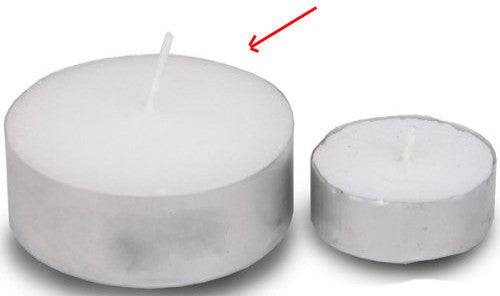 Wholesale Lot Large Tealight Candles 6cm Wide in silver foil cup  200 in a pack - Party Event Wedding BBQ Dinner Romantic Ambience Decor - One Oasis