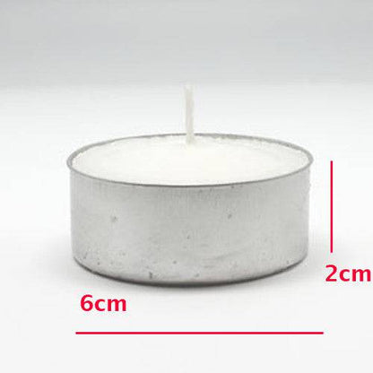 Wholesale Lot Large Tealight Candles 6cm Wide in silver foil cup  200 in a pack - Party Event Wedding BBQ Dinner Romantic Ambience Decor - One Oasis