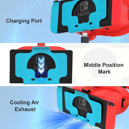 DEVASO VR Headset for Nintendo Switch Orange&Blue - One Oasis