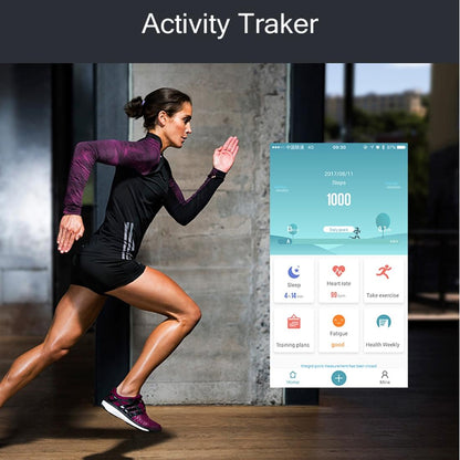 Waterproof Oled Fitness Tracker - Ip67 - Black
