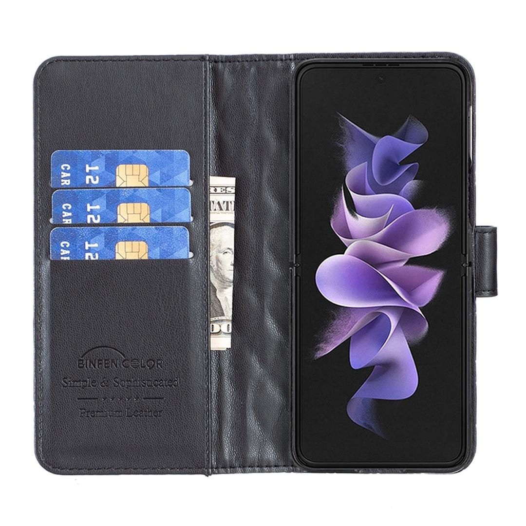 For Samsung Galaxy Z Fold4 5G Samsung Fold 4 Diamond Lattice Wallet Case - Sleek And Stylish - Pink