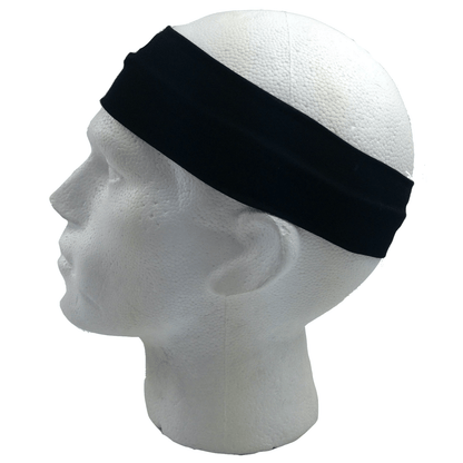 2pc Set Plain Headband Elastic Stretch Sports Yoga Hair Band Unisex Wide Wrap - One Oasis
