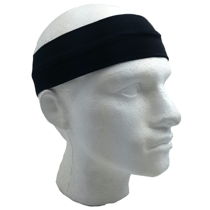2pc Set Plain Headband Elastic Stretch Sports Yoga Hair Band Unisex Wide Wrap - One Oasis