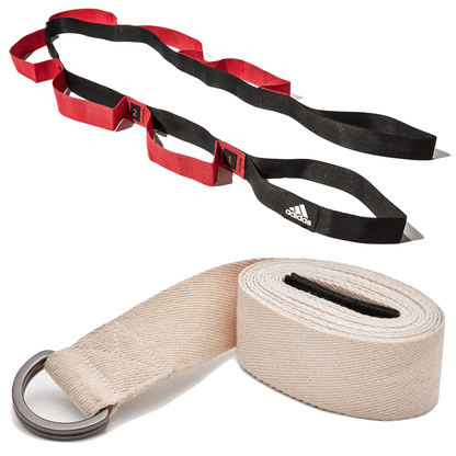 2pc Set Adidas Stretch Assist Band Looped + Yoga Strap - One Oasis