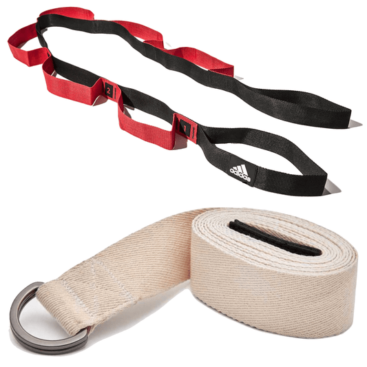 2pc Set Adidas Stretch Assist Band Looped + Yoga Strap - One Oasis