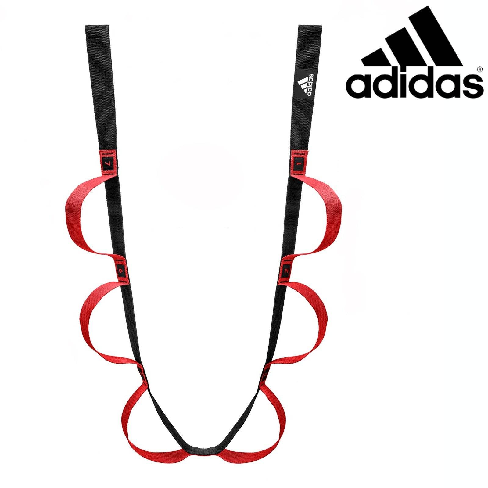 2pc Set Adidas Stretch Assist Band Looped + Yoga Strap - One Oasis