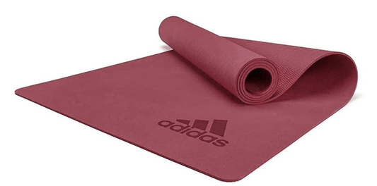 Adidas Premium Yoga Mat 5mm Exercise Gym Fitness Pilates - Mystery Ruby - One Oasis