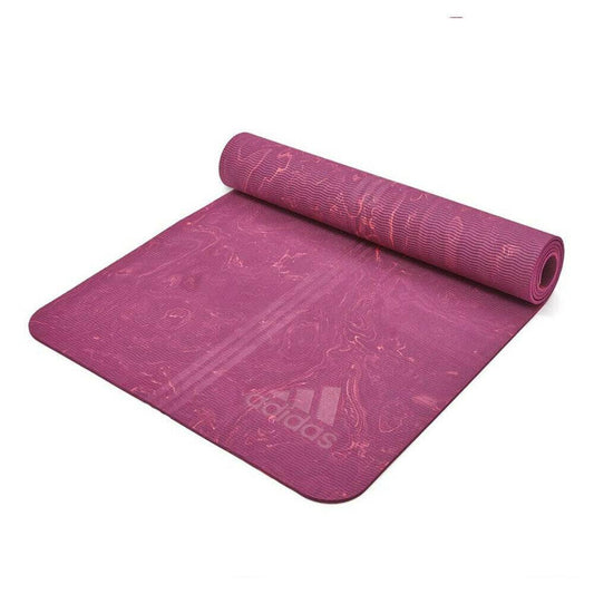 Adidas Premium 5mm Camo Sports Home/Gym Fitness Exercise Yoga Mat Power Berry - One Oasis