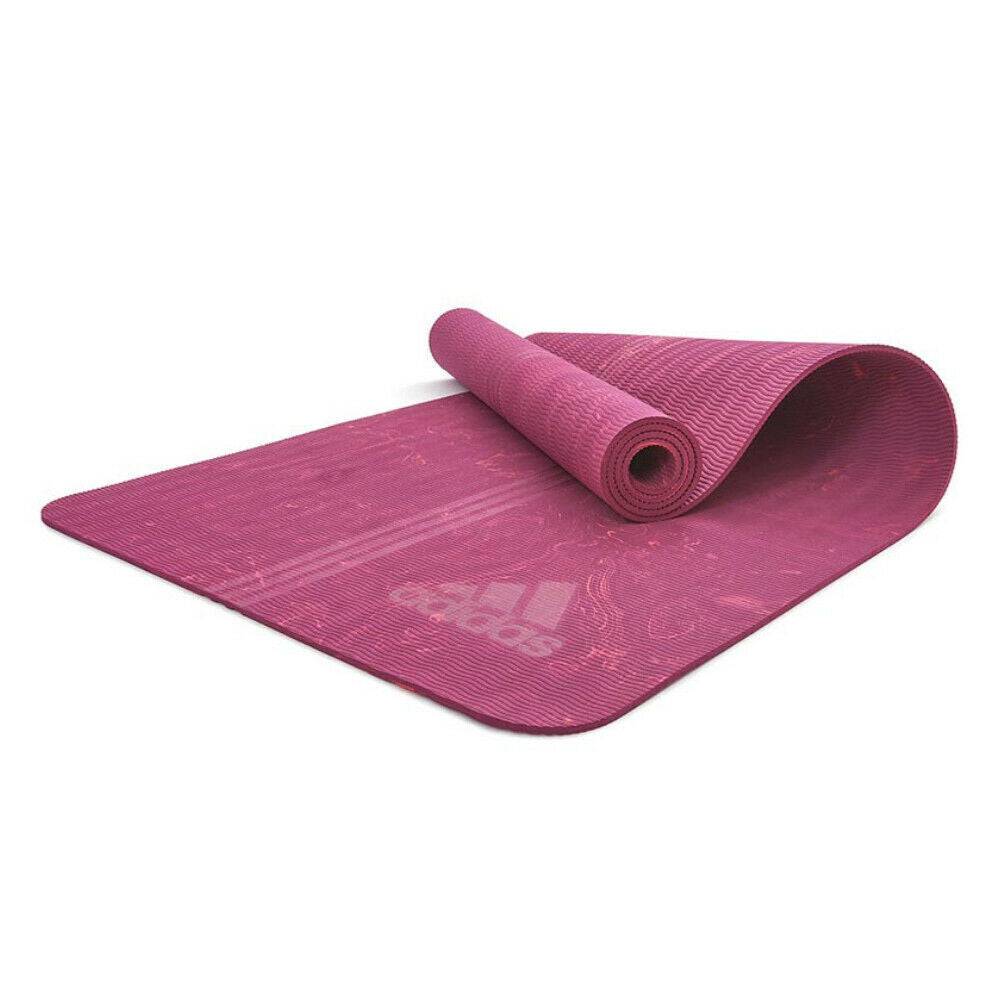 Adidas Premium 5mm Camo Sports Home/Gym Fitness Exercise Yoga Mat Power Berry - One Oasis