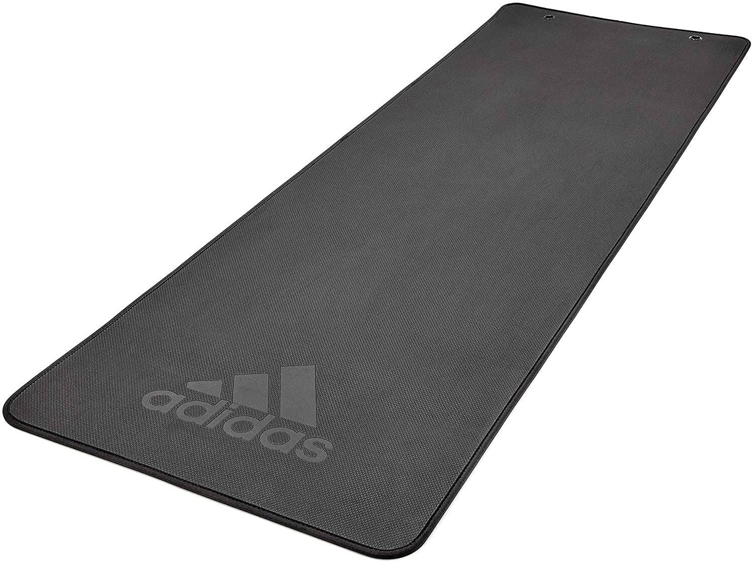 Adidas Professional Yoga Mat Exercise Training Floor Gym Fitness Judo Pilates - Black - One Oasis