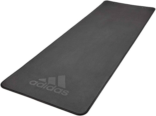 Adidas Professional Yoga Mat Exercise Training Floor Gym Fitness Judo Pilates - Black - One Oasis