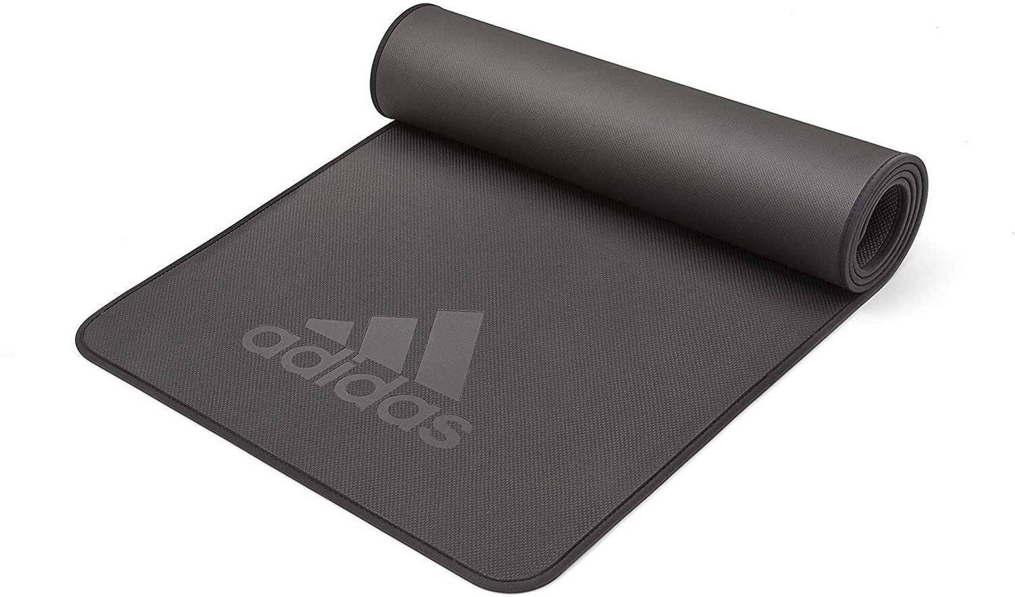 Adidas Professional Yoga Mat Exercise Training Floor Gym Fitness Judo Pilates - Black - One Oasis