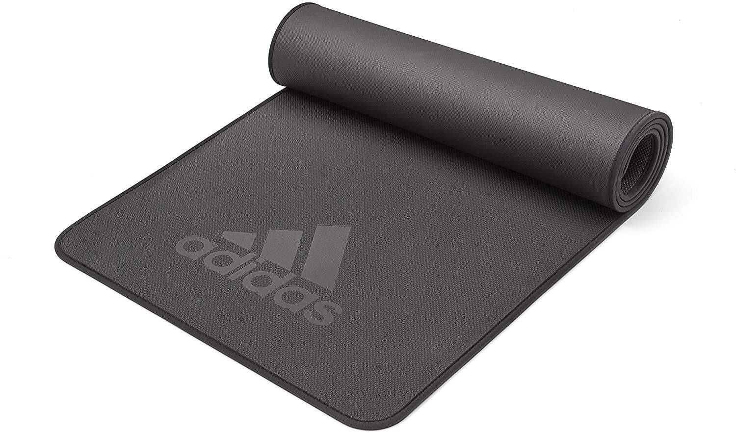 Adidas Professional Yoga Mat Exercise Training Floor Gym Fitness Judo Pilates - Black - One Oasis