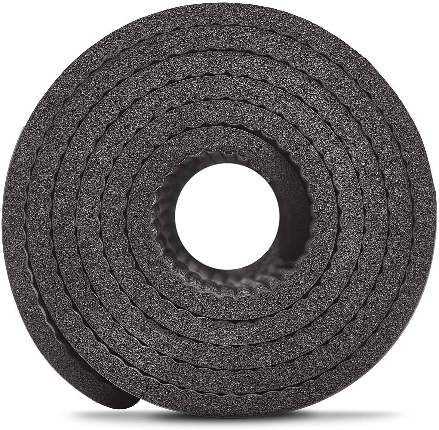 Adidas Professional Yoga Mat Exercise Training Floor Gym Fitness Judo Pilates - Black - One Oasis