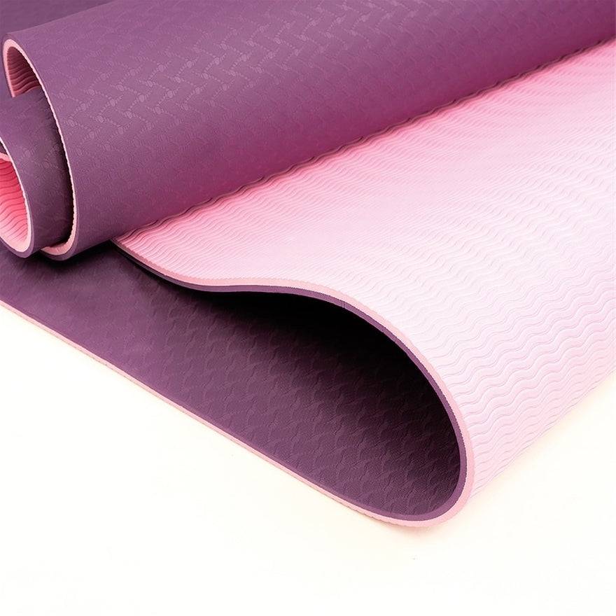 YOGA MAT Non-Slip Light Gym Pilates Home Fitness - Assorted Colours - One Oasis