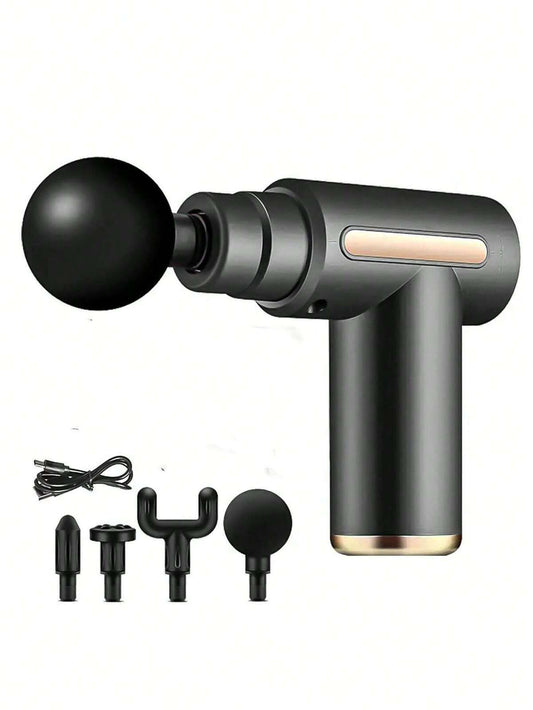 4 Speed Massage Gun 4 Heads Muscle Massage - One Oasis