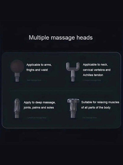 4 Speed Massage Gun 4 Heads Muscle Massage - One Oasis