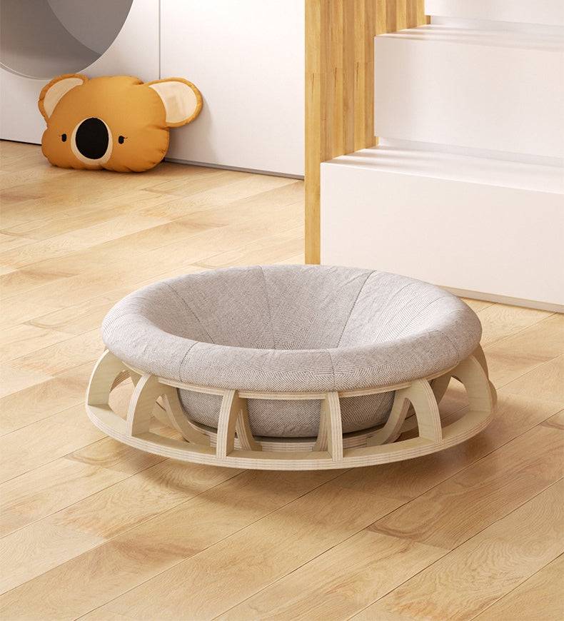 Timber Gyro Cat Nest Bed - One Oasis