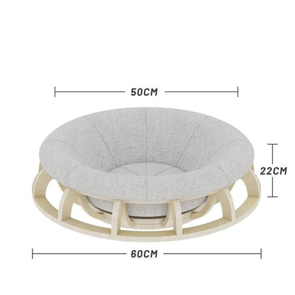 Timber Gyro Cat Nest Bed - One Oasis