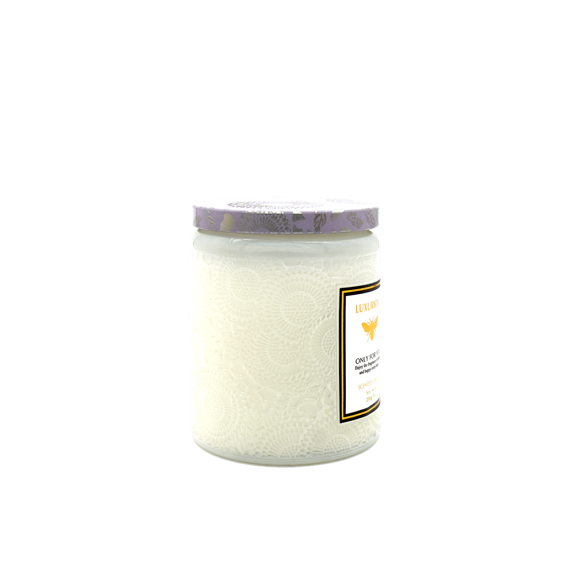 Faubourg Embossed Scented Candle silk flowers - One Oasis