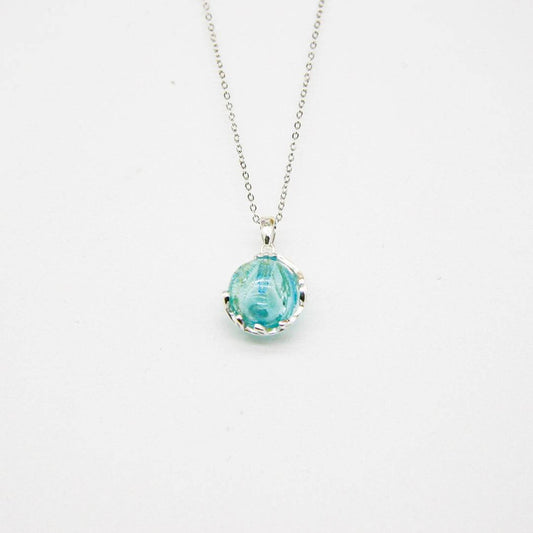 Aroma Necklace White Gold + Purify Oil Blend - One Oasis