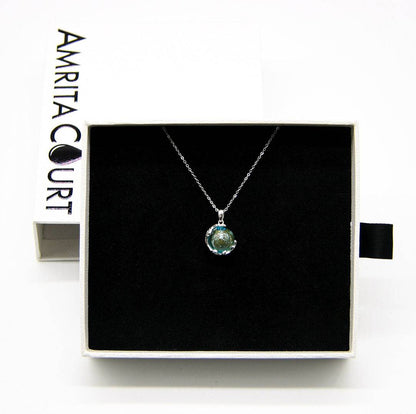 Aroma Necklace White Gold + Purify Oil Blend - One Oasis
