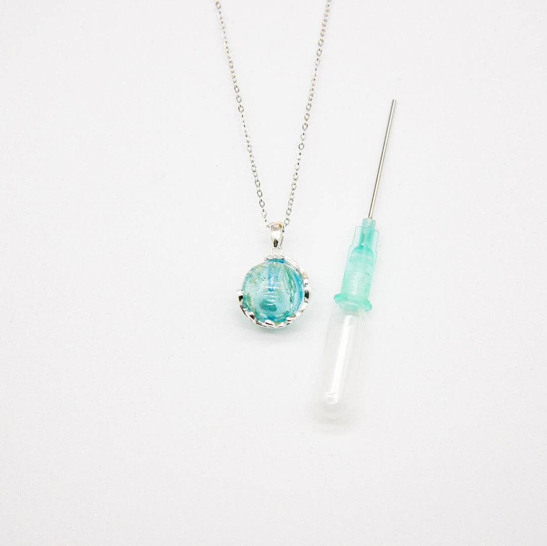 Aroma Necklace White Gold + Purify Oil Blend - One Oasis