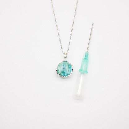 Aroma Necklace White Gold + Purify Oil Blend - One Oasis